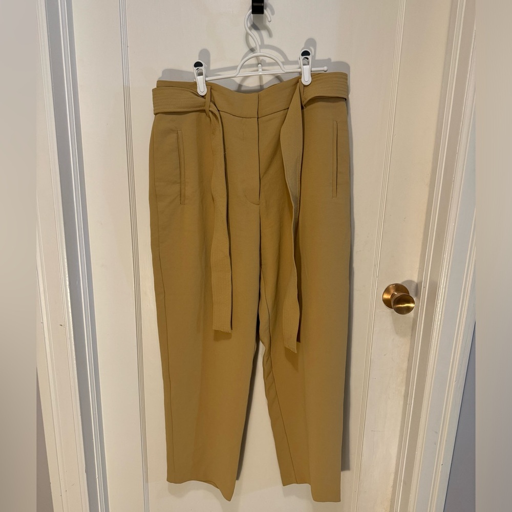 Wilfred Wide-Leg Pant, Size 14, Tan